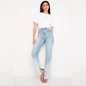 Good American Good Boy Straight Jeans size 10